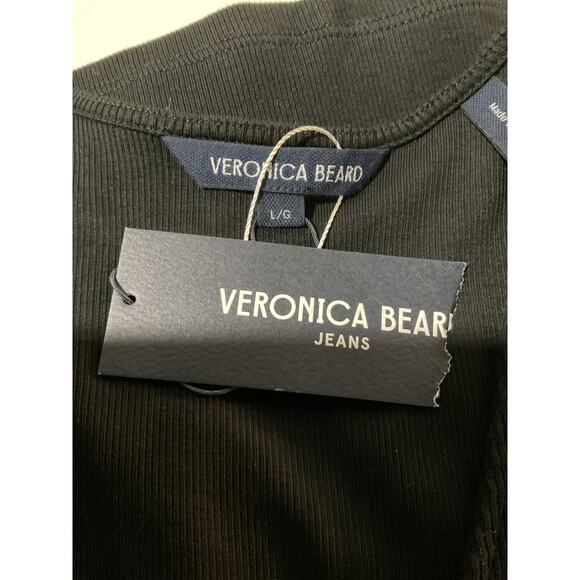NWT Veronica Beard Black V-Neck Vest Top - Picture 4 of 6